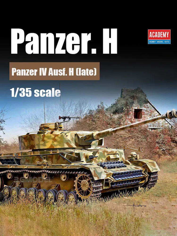 Academy assembled tank model kit 13528  Panzer IV Ausf. H (late) 1/35