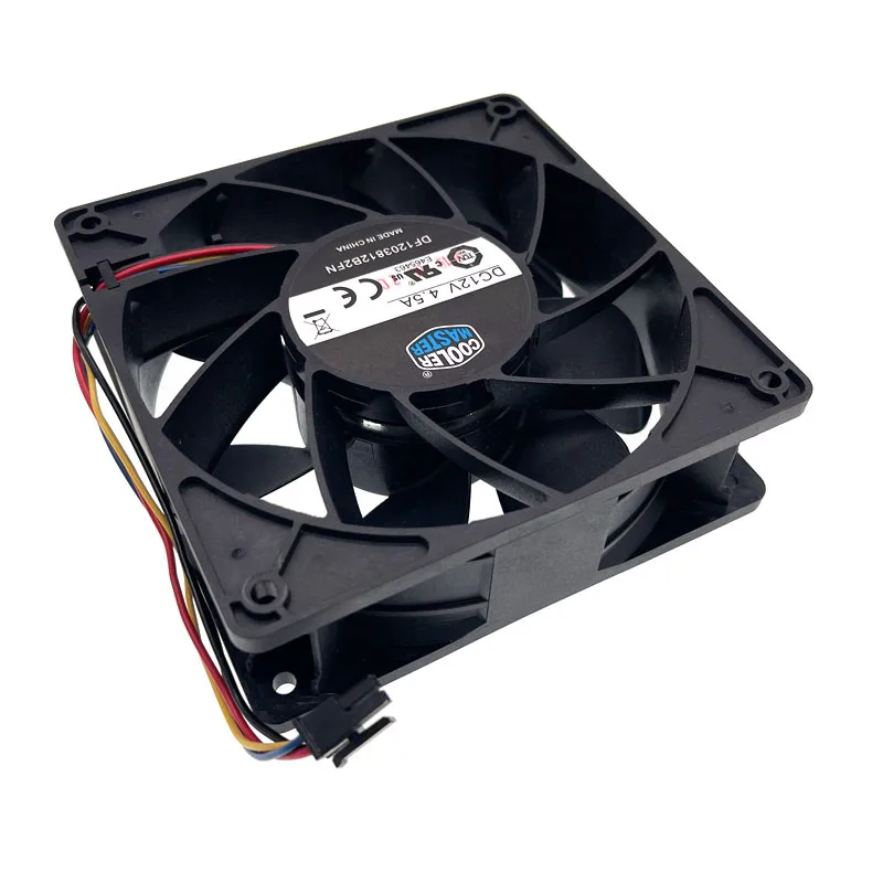 High Speed 120mm Cooling Fan 12cm,DF1203812B2FN DC 12V 4.50A 120X120X38mm Miner Cooler