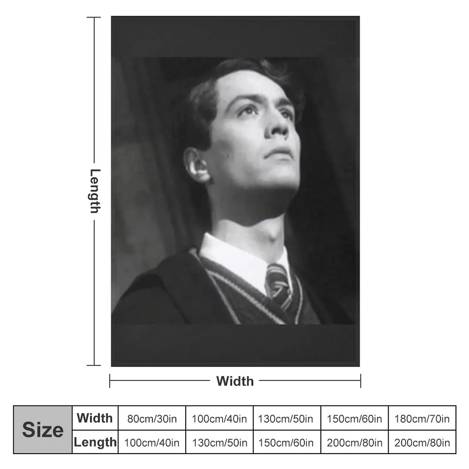 Tom riddle Throw Blanket manga Custom Blanket Luxury Designer Blanket