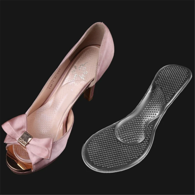 1Pair  Silicone Insoles High Heels  Foot Cushion Arch Support Shoes Pads Transparent Shoes Pads For Women And Man  Hot Sale