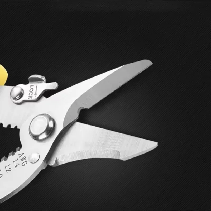 Wire Cutters Flush Pliers 7.5inch With Supplementary Stripping, Cutting Pliers, Handy And Slim Diagonal Cutters