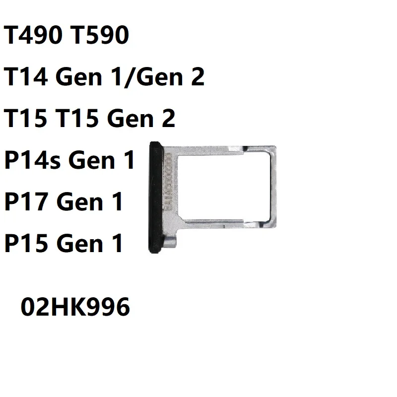 Bandeja para tarjeta SIM de portátil 02HK996 para Lenovo ThinkPad T490 T590 T14 Gen 1/Gen 2 T15 Gen 2 P14s Gen 1 P17 Gen 1 P15 Gen 1 Nuevo