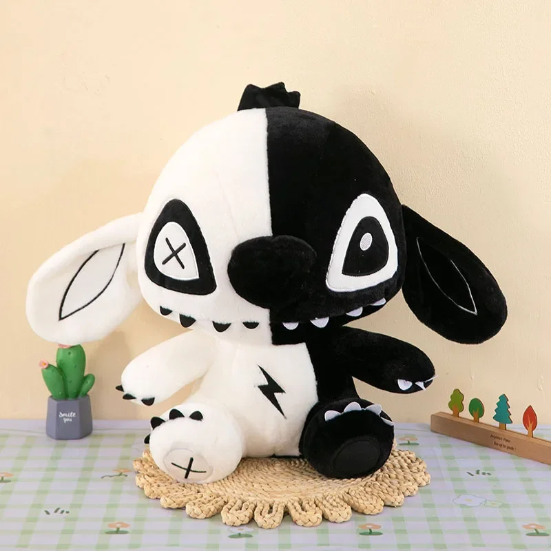 35cm Gothic Stitch Demon Plush Doll Soft Stuffed Toy for Halloween Party Decor Cute Carton Ambiance Ornament Birthday Holiday