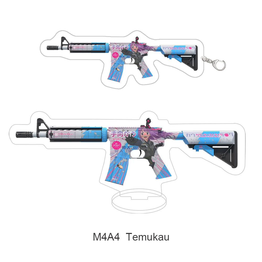 CSGO M4A Arma Chaveiro, Jogo Props, Chaveiros, Titular, Stand De Animação, Ornamentos Acessório, Produto de Alta Qualidade