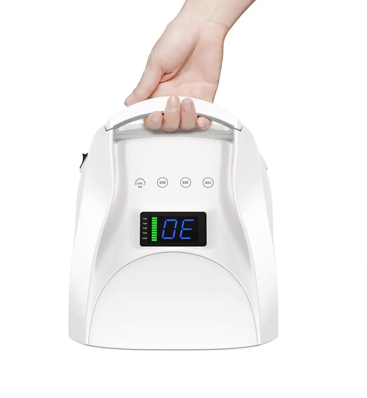 Recarregável UV lâmpada LED prego, secador de unhas sem fio, salão profissional, Gel secador polonês, alta luz, 96W, Novo