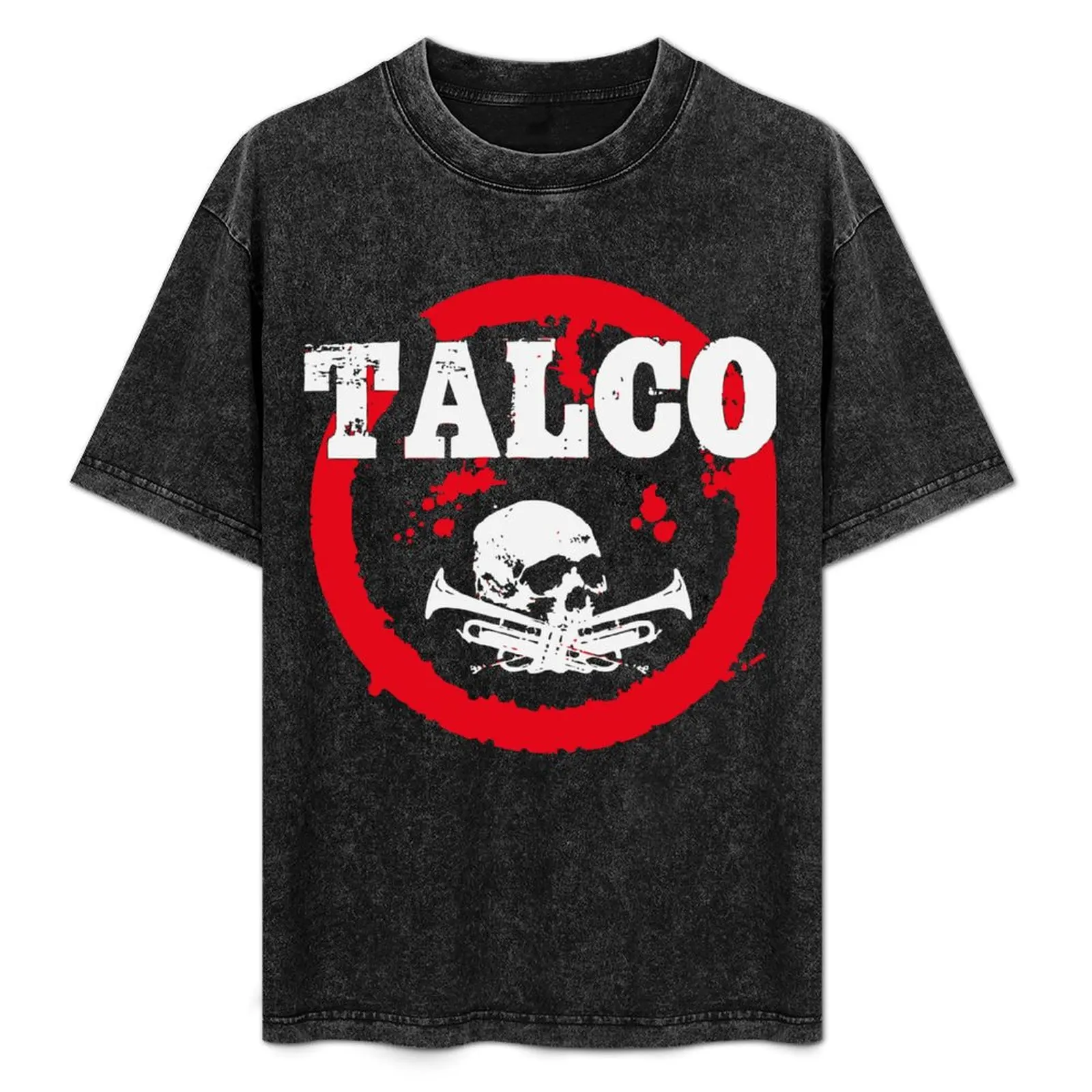Camiseta Ska Punk Talco de manga corta lisa para uso diario