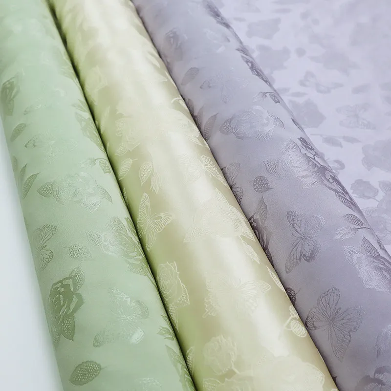 High Quality Yudie Dance Spring Heavy Silk Luo Jacquard Satin Silkworm Silk Fabric New Chinese Cheongsam Han Clothing Fabric