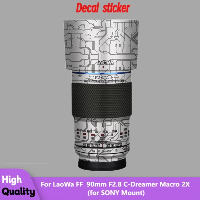 

Для LaoWa FF II 90 мм F2.8 C-Dreamer Macro 2X для крепления SONY наклейка на рассеиватель Защитная пленка для защиты от царапин