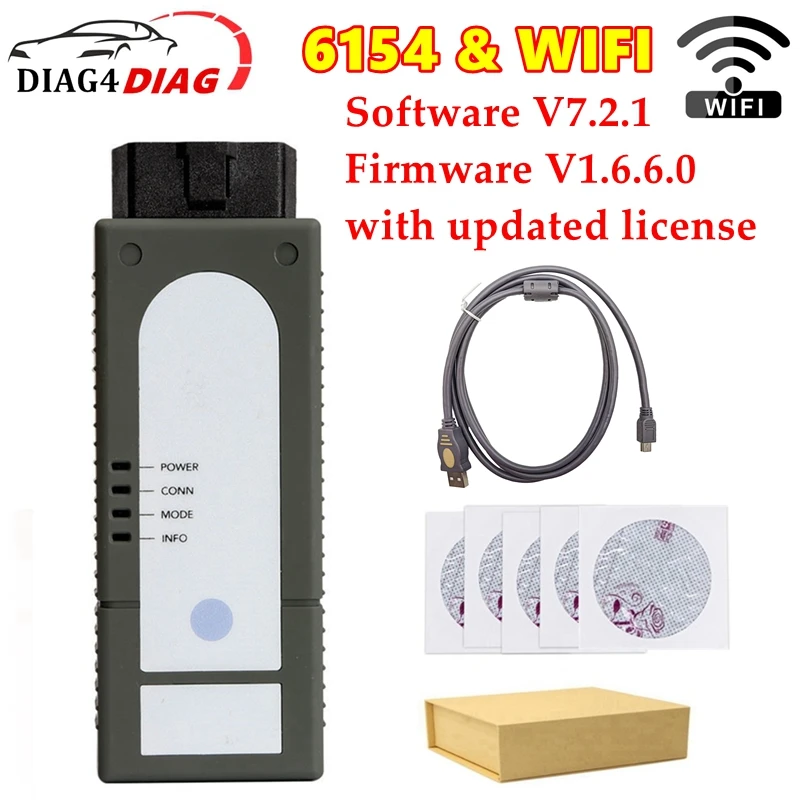 

6154 OBD2 Scanner 6154a WIFI & USB Firmware 1.6.6.0 with updated license to 2030 Car Diagnostic Scanner Programming Tool