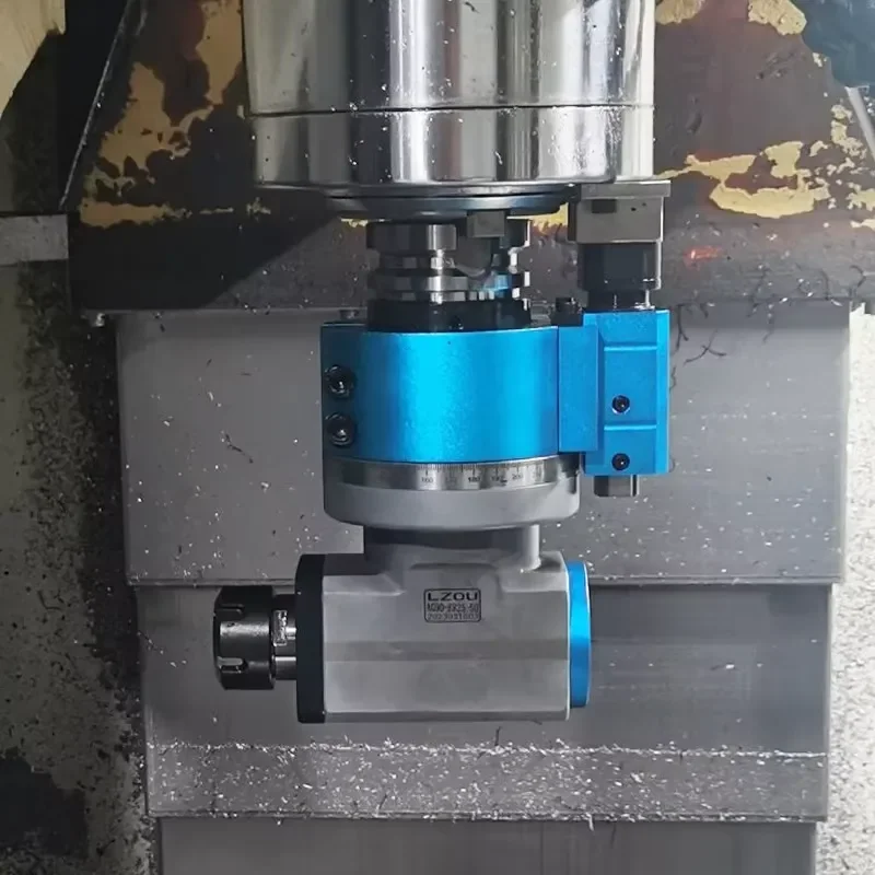 Cheaper Cnc Angle Head BT40 ER20/25/32/40 for CNC Drilling Tapping Milling Machine Horizontal Milling Head