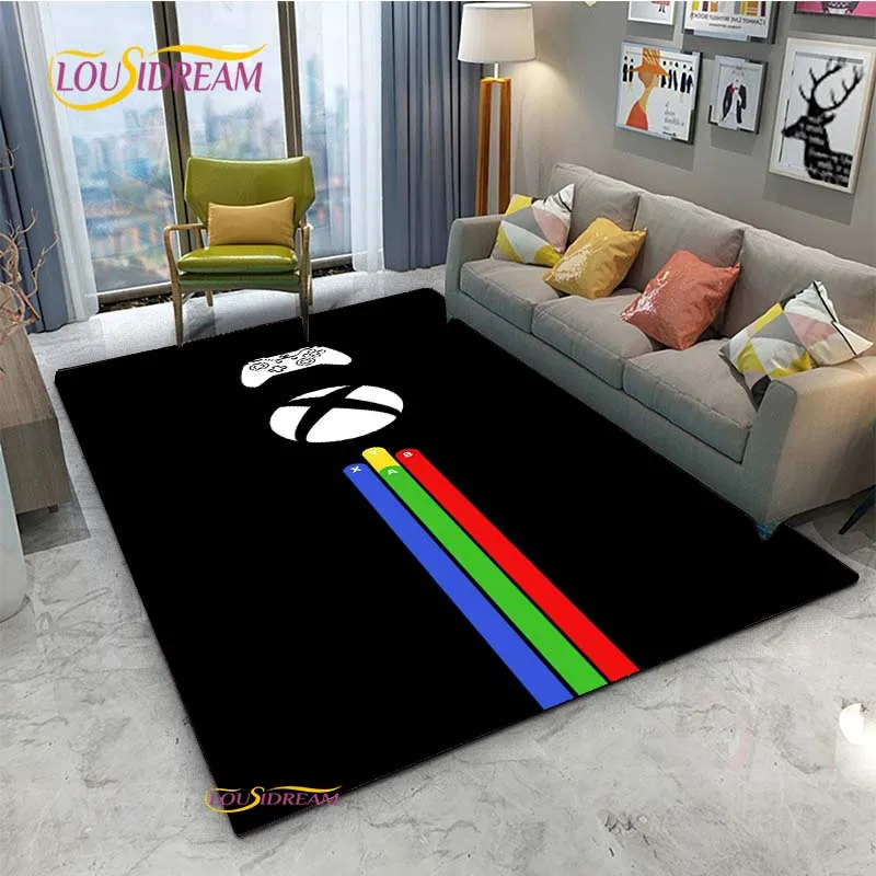 Fashion Game CONSOLE-X-XBOX-SIGN UnSlip Rug for Living Room,Bedroom,Playroom,Kitchen,Prayer Floor Mat Decor Carpet Gift Alfombra