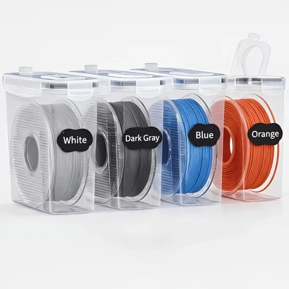 Airtight 3D Printing Filament Container Dustproof Transparent Filament Storage Organizer Waterproof Moisture Proof