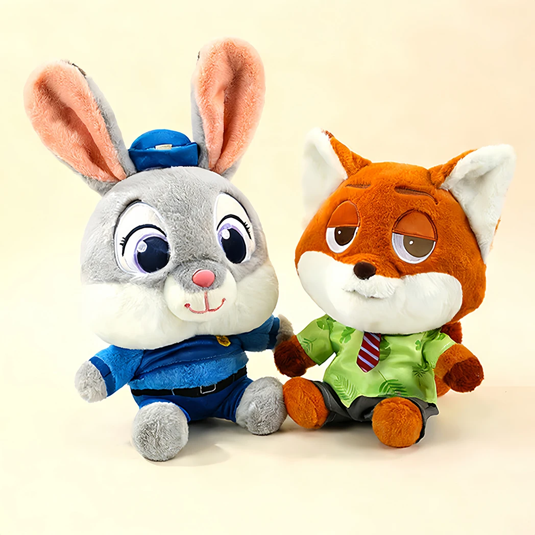 

Плюшевые игрушки Zootopia Disney 2025: Новые персонажи из мультфильма — куклы Джуди Хоппс и Ник Вайлд. Изысканный милый подарок для детей на день рождения или праздник.