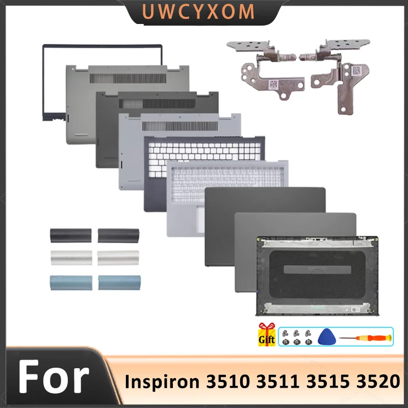 

NEW Original Replace Laptop Case For Inspiron 15 3510 3511 3515 3520 Laptop LCD Back Cover/Front Panel/Palmrest/Axle Cover/Hinge