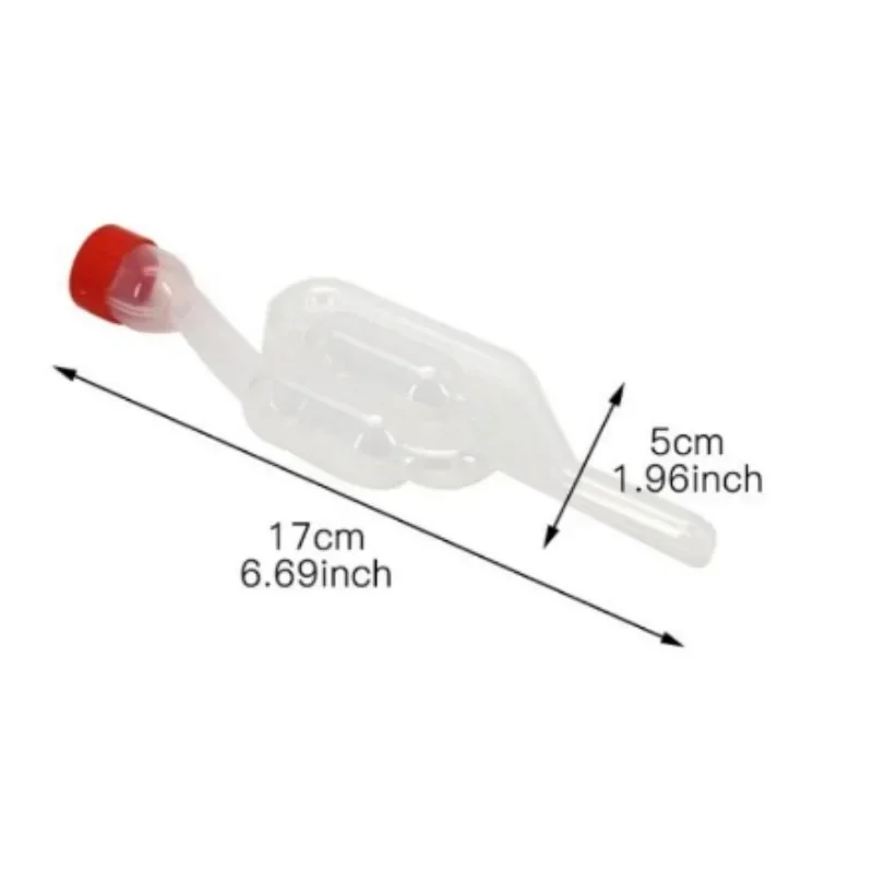صمام تخمير النبيذ - قفل هواء أحادي الاتجاه لصنع البيرة/الوسط، قفل هواء بلاستيكي بدون فقاعات مع غطاء، مجموعة تخمير منزلية