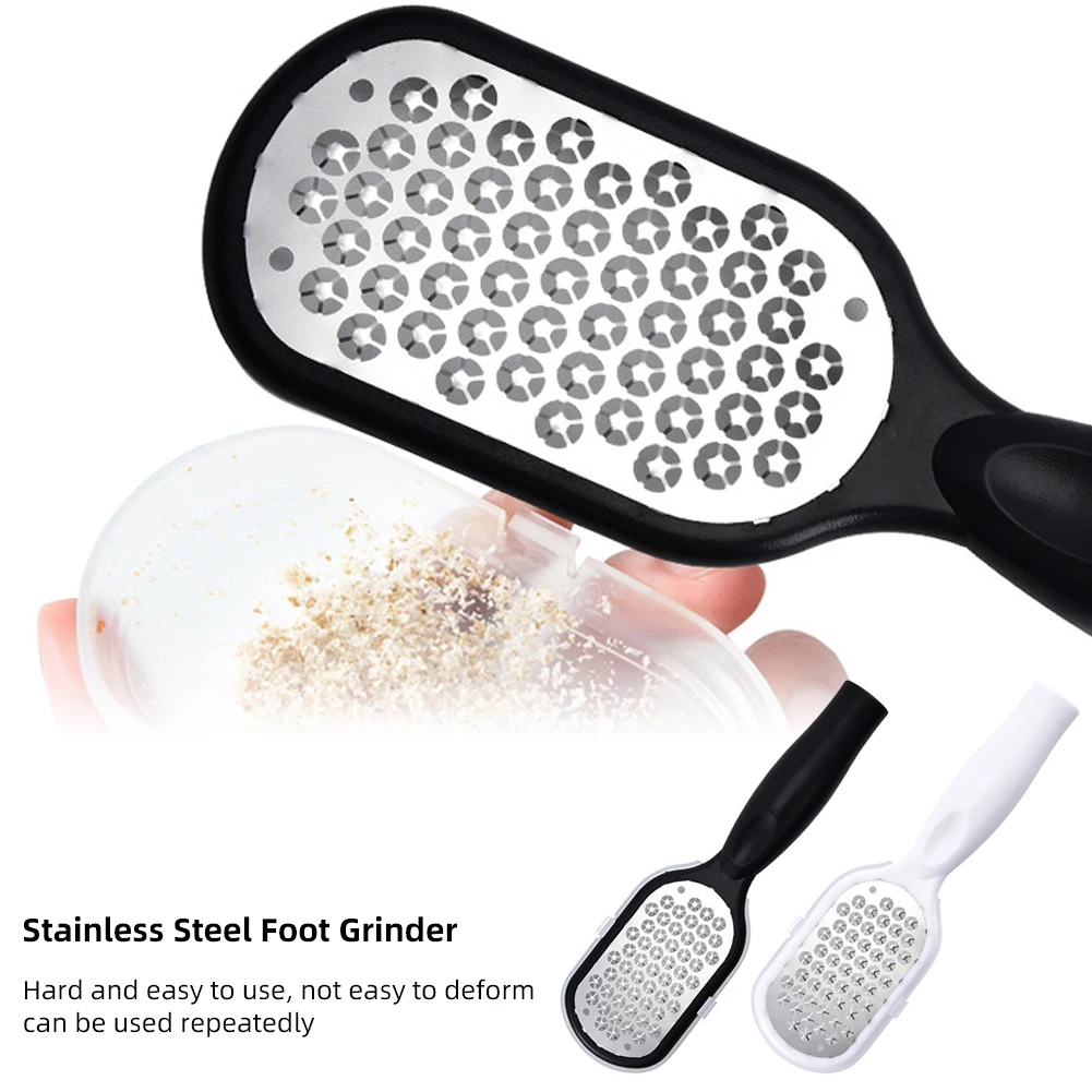 Universal Stainless Steel Foot Grinder Remove Dead Skin Calluses Exfoliating Foot File Detachable Washable Manual Pedicure Tool