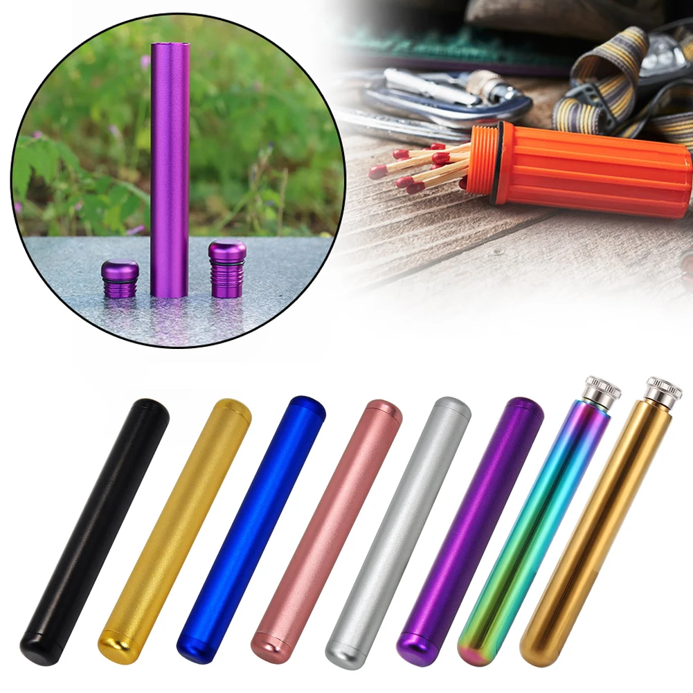 110MM Aluminum Cigar Airtight Container Cone Travel Storage Cigarette Holder Smell Proof Waterproof Smoking Accessories