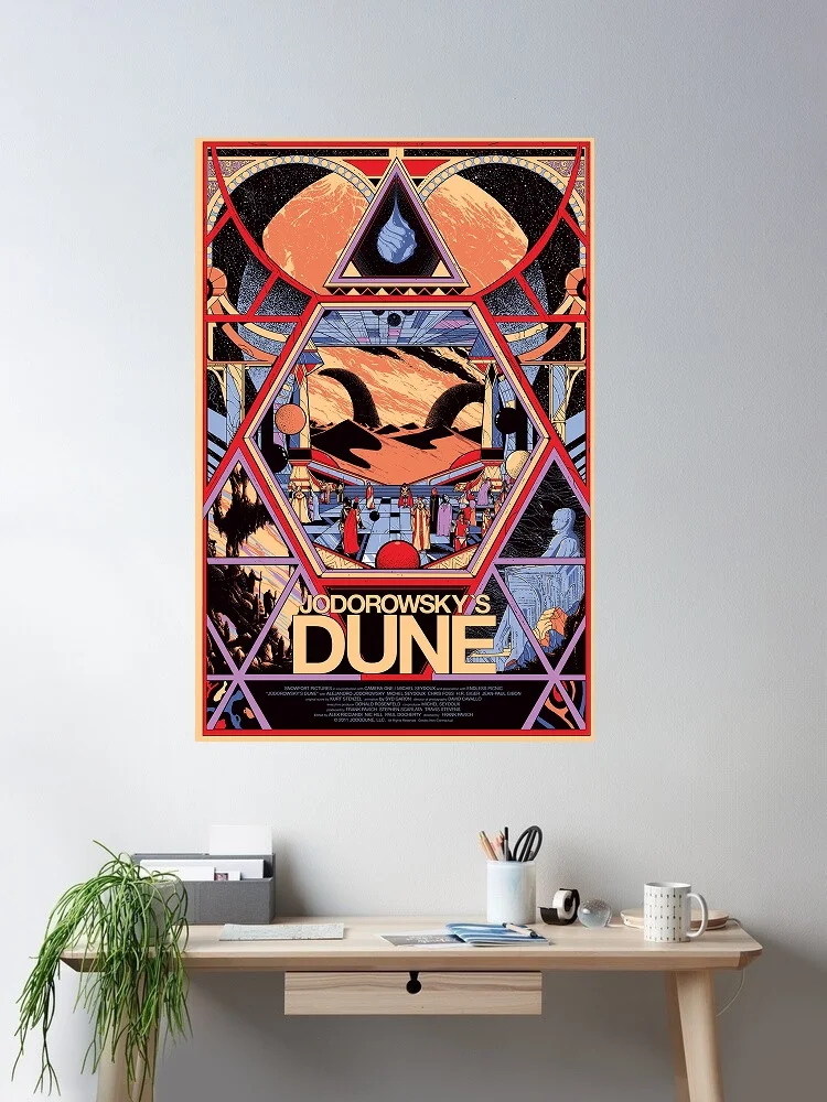 Jodorowsky's Dune Classic Movie, Art Print Silk Poster Home Wall Decor