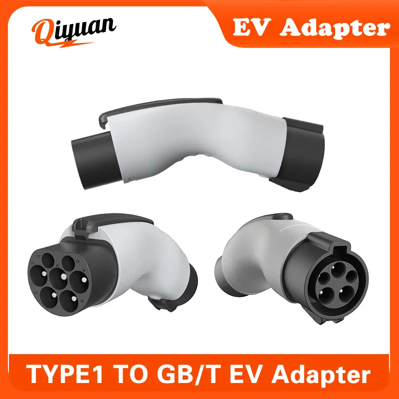 Plug carregamento conversor adaptador para carro GBT, carregador de soquete, 32A Type1 para GBT EV adaptador, GB/T veículo elétrico, J1772