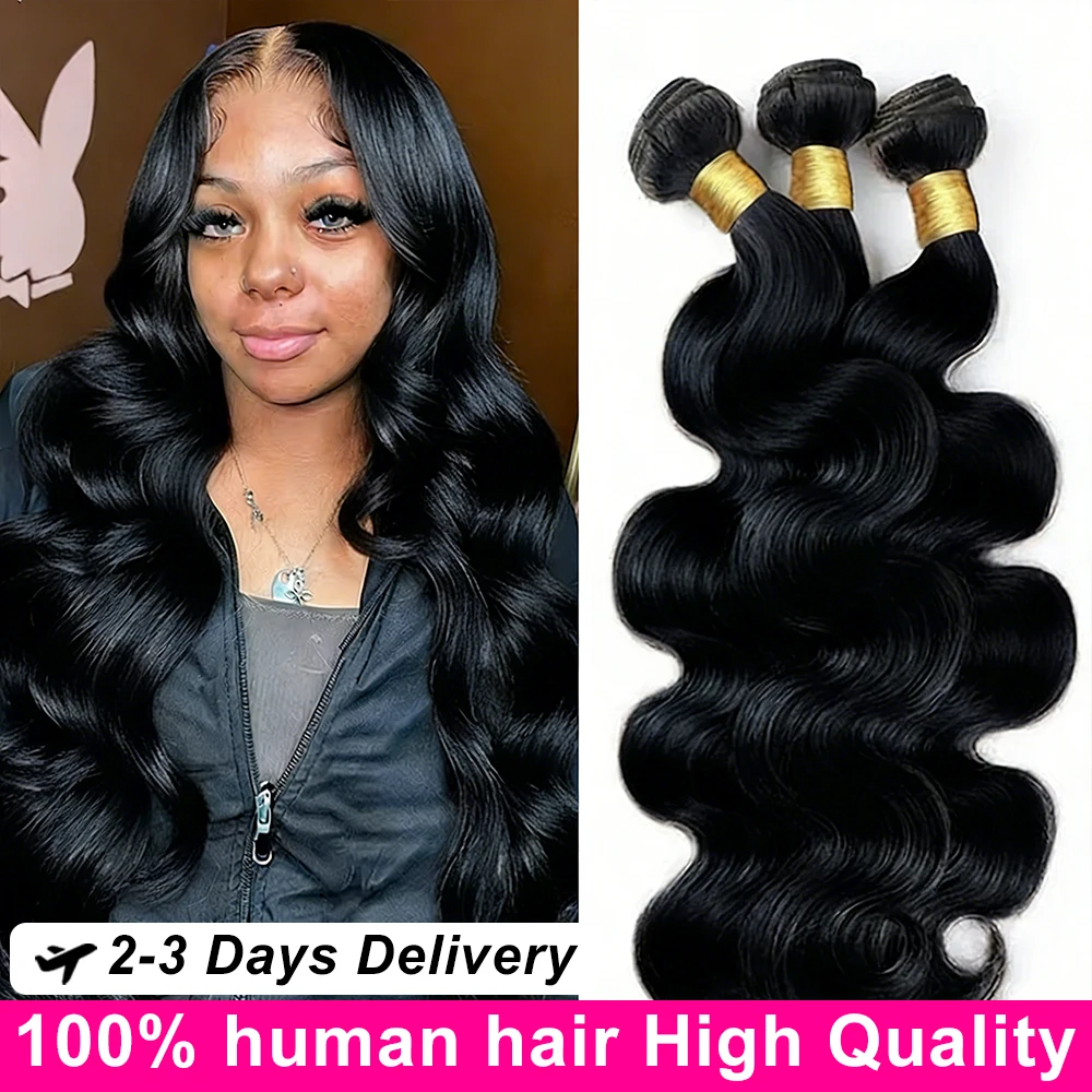 

Наборы волос 16A 34 36 дюймов, 100% натуральные, волнистые, из человеческих волос, для наращивания, влажные и волнистые, Remy, для чернокожих женщин