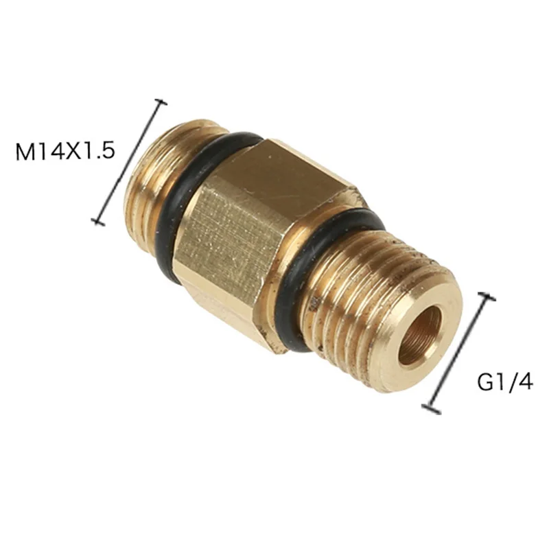 Pressure Washer Quick Connector Snow Foam Lance Adapter Nozzle G1/4 M14x1.5 For Connecting To Car Washer Machine, Snow Foam