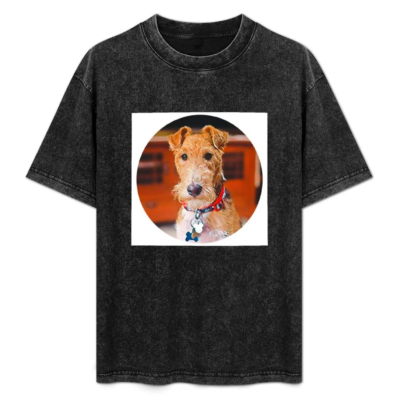 Camiseta Wire Haired Fox Terrier, camiseta informal de Halloween