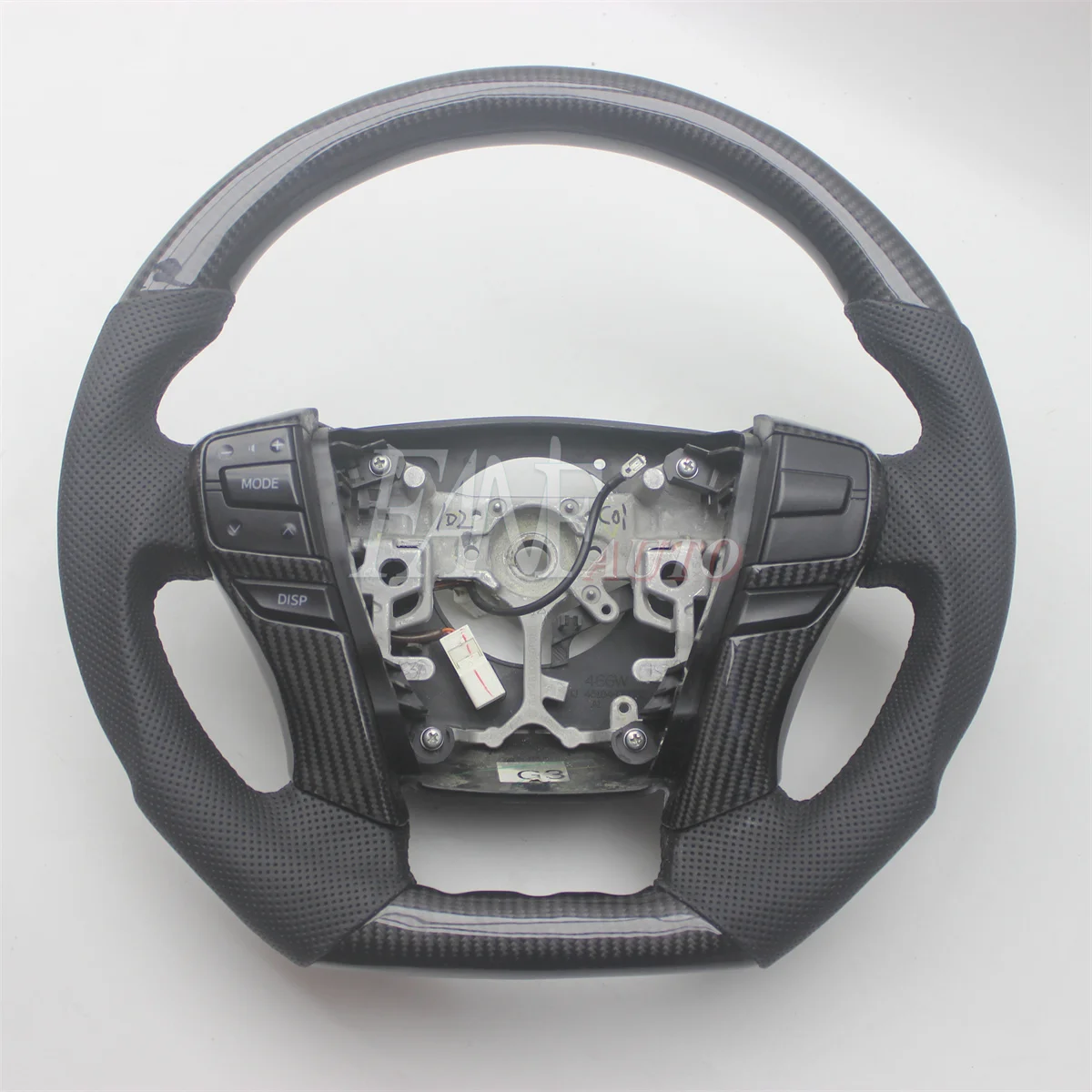 Replacement Real Carbon Fiber Steering Wheel with Leather for Toyota Mark X 2010-2017