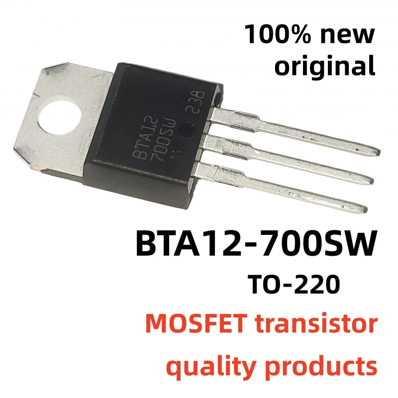 Original 10PCS BTA12-700SW BTA12-800BW BTA12700SW BTA12800BW BTA12800CW BTA12700B TO-220 BTA12-800CW BTA12-700B in stock