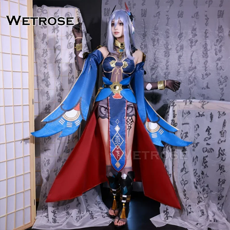 【Wetrose】in stock only cosplay costume honkai star rail Han ya ханhaving Я Luofu sister full set wig Halloween Xmas qipao cheong