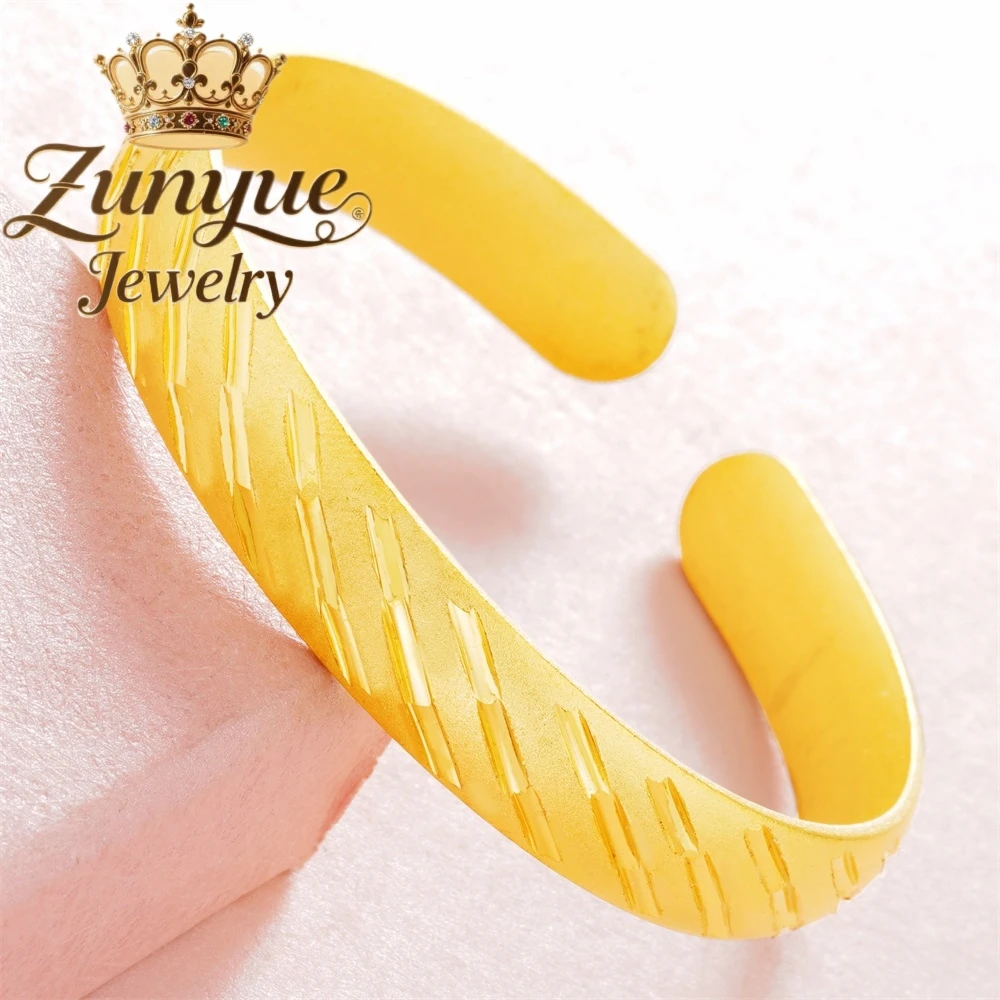 High-end Sand Gold Starry Sky Meteor Shower Adjustable Opening Bangle Exquisite Fashion Jewelry Best Selling Couple Holiday Gift
