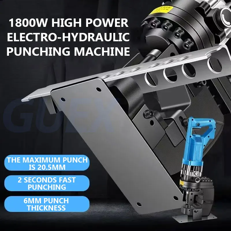 Piercing Presse Elektrische Hydraulische Puncher Wiederaufladbare Lithium Batterie Kupfer Aluminium Platte Loch Opener Bohrmaschine