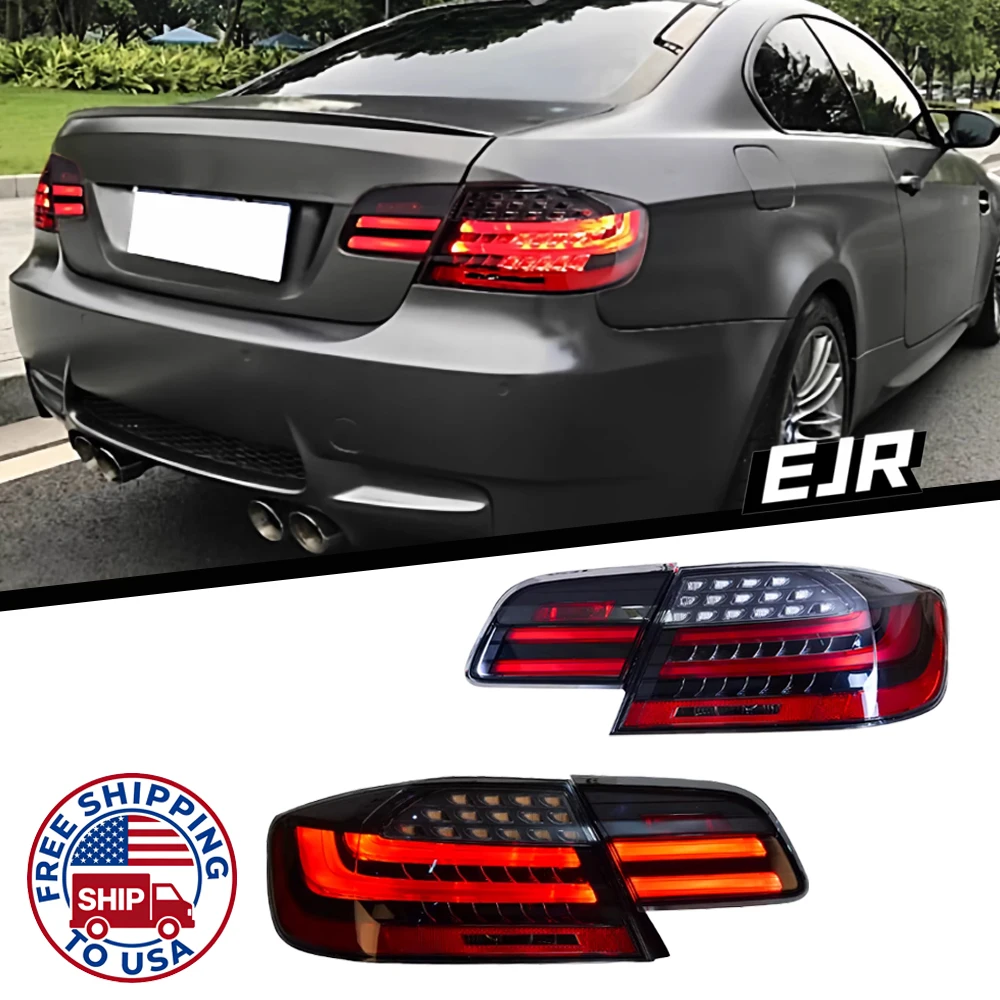 

Задние фонари EJR для BMW M3 E92 2006-2013, 330i, 335i, светодиодные задние фонари, стоп-сигналы, сигналы поворота, фонари заднего хода.
