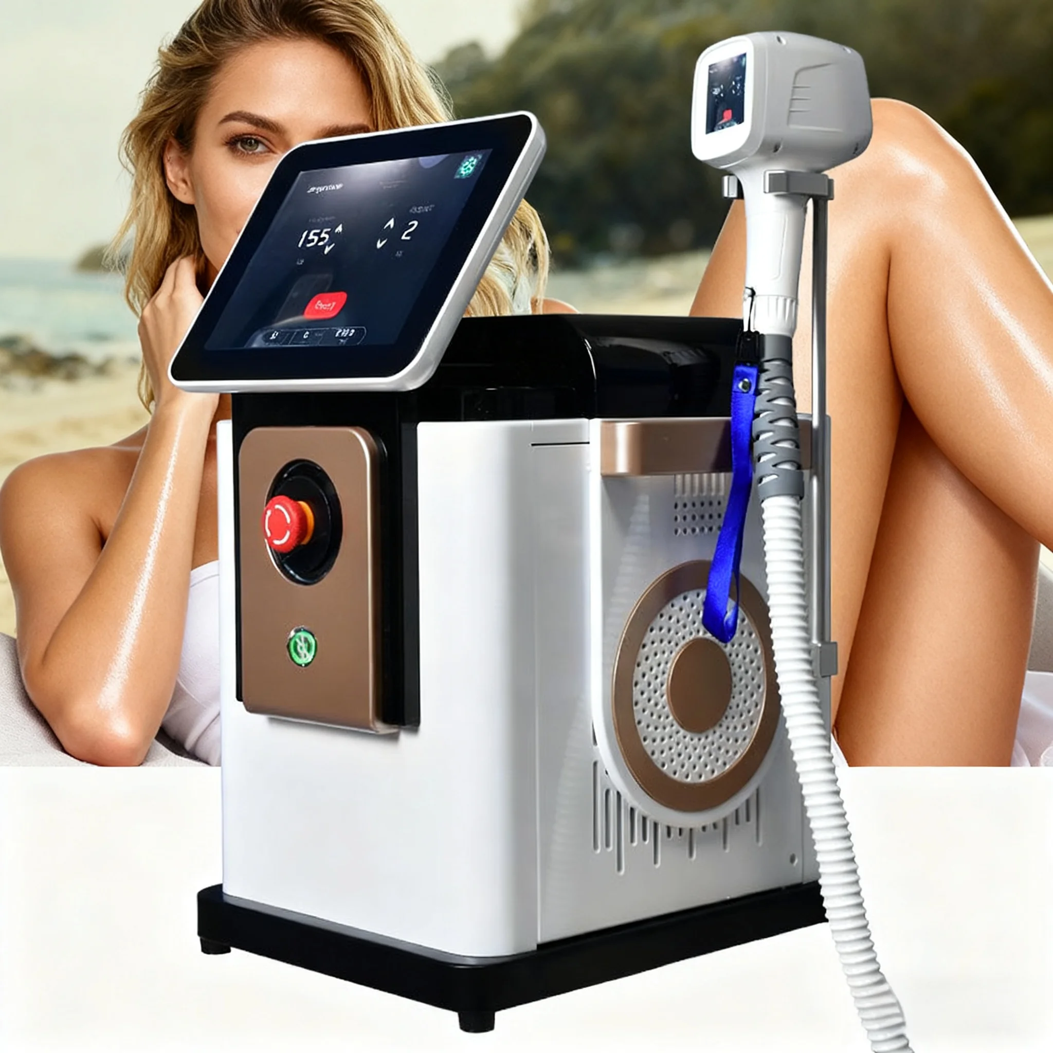 High Speed Depilacion Diodo Laser Ice 755nm 808nm 1064nm Lazer 4 Wavelengths Beauty Machine Diode Laser 755 808 1064