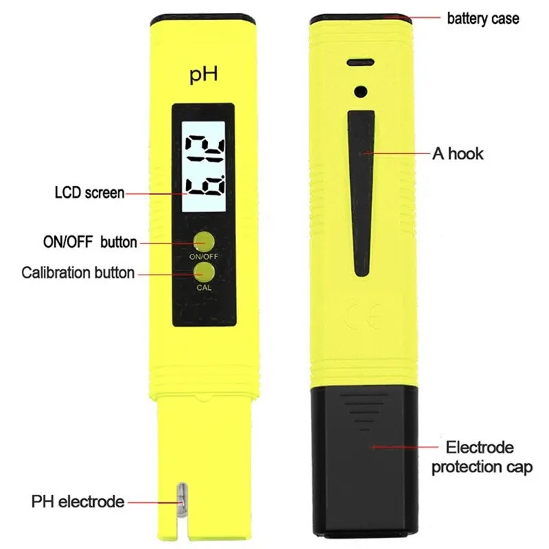 Kitchen PH Test Pen Water Quality Testing Tool Alkaline and Acidic Tester Portable PH Meter Household Water Detection Instrument