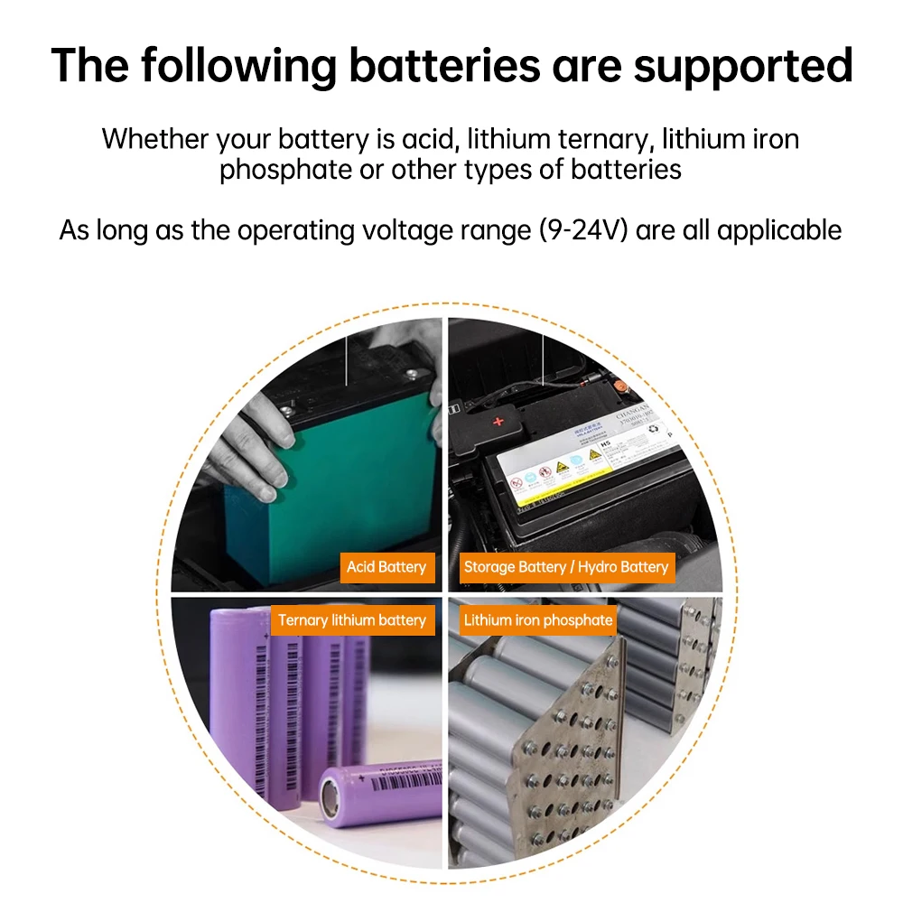 DC 9-24V Universal Lithium Battery Level Indicator LED Dual Digital Display Battery Capacity Monitor With USB Output interface