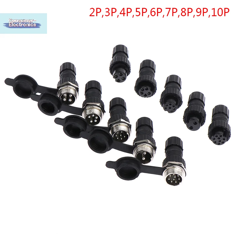 【1PC QL16 Waterproof Aviation Plug 2/3pin Welded Connector Socket】