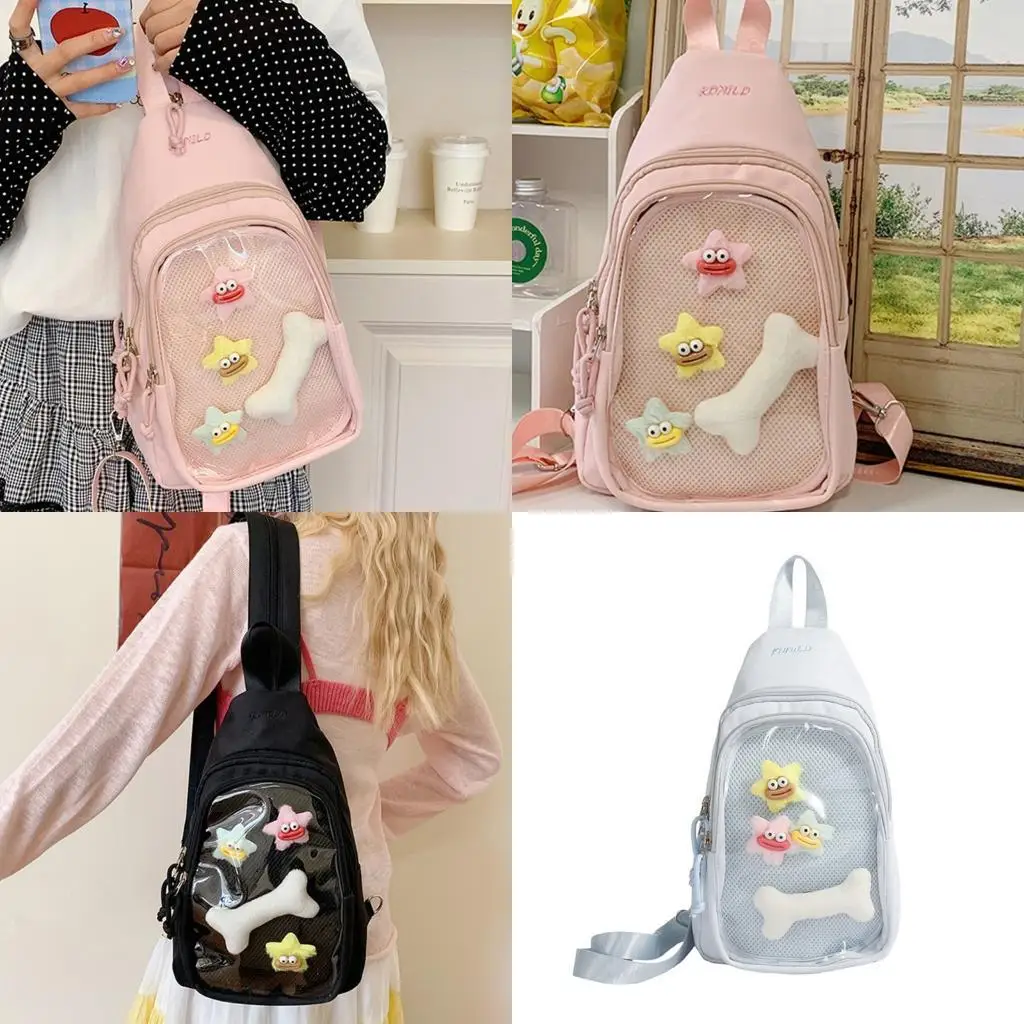 

D46D прозрачная сумка с кабриолевыми стропами, iTabag -стропы сумки аниме -дисплей сумочка подарки