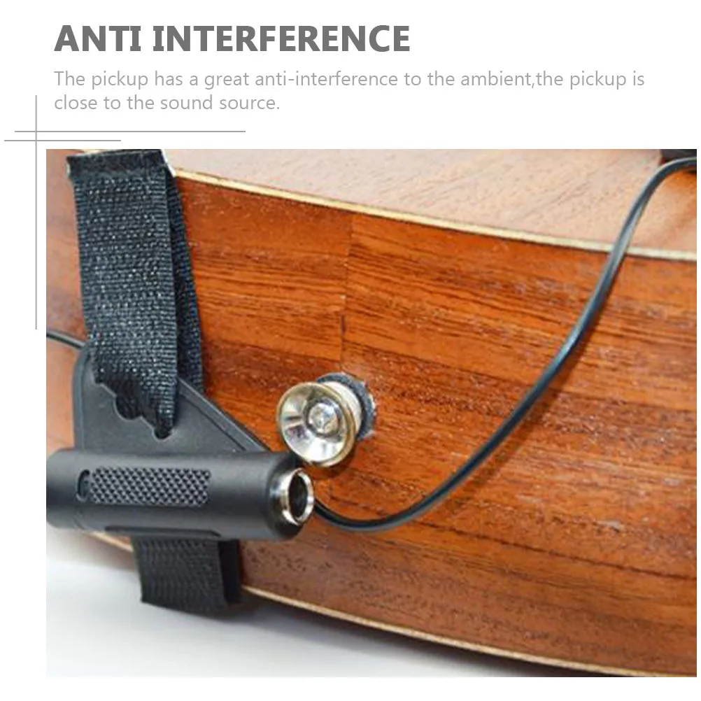 

1Pcs Acoustic Guitar Pickup Multipurpose Piezo Pickup Transducer Fast Installation Anti-Feedback for Guitar Ukulele Violin Banjo