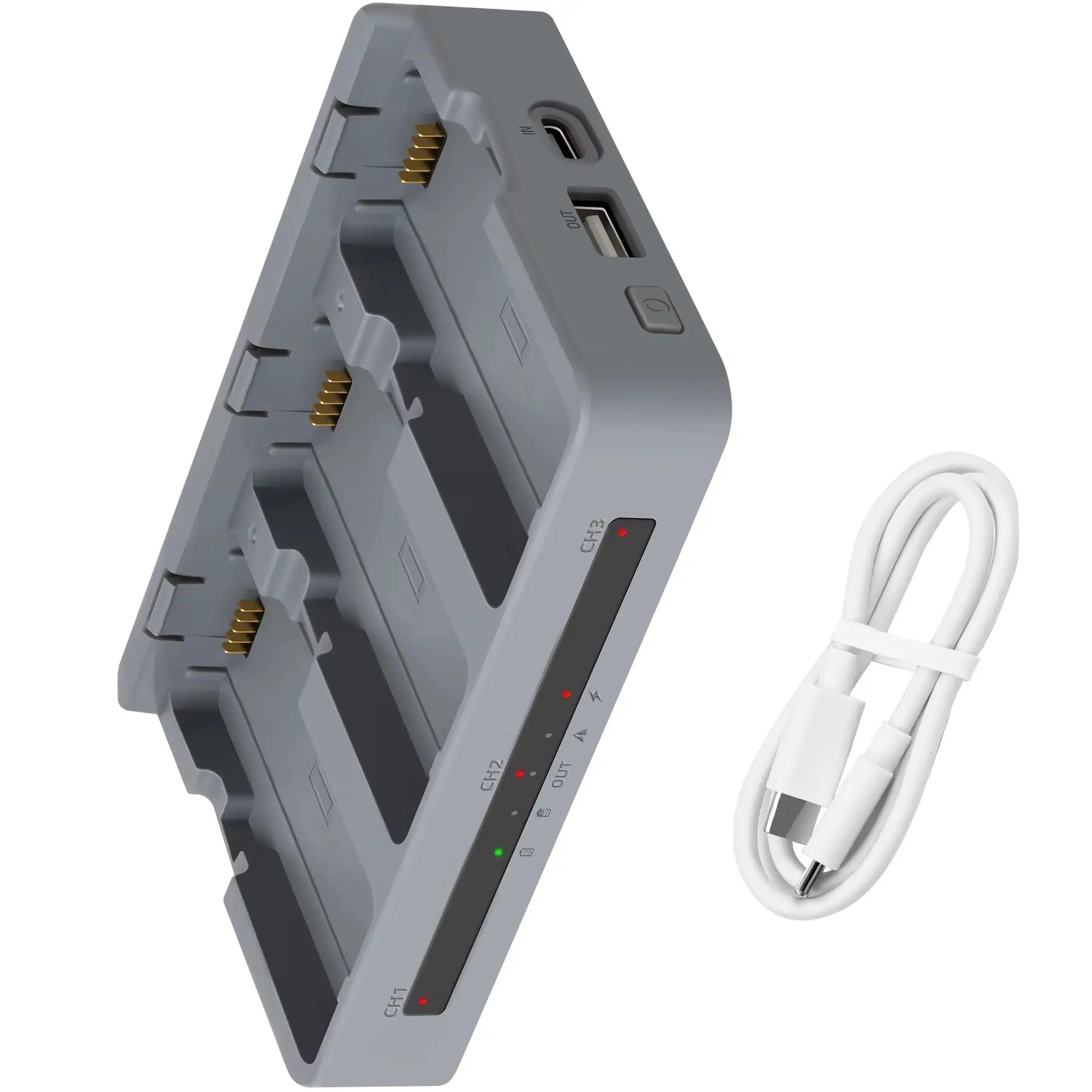 

Battery Charger for Neo 2 with Cable ,3-Port Battery Charger Storage Maintenance Hub for DJI Neo 2 Drone