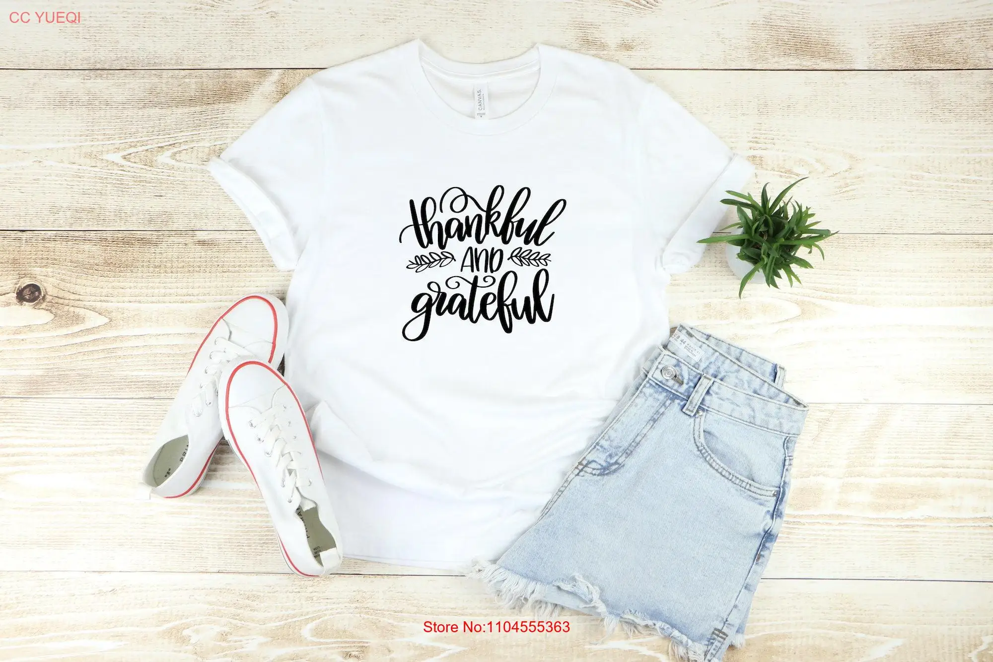 

Thankful And Grateful T Shirt Thanksgiving Fall Women's Cute Blessed HearT Family Faith long or short sleeves
