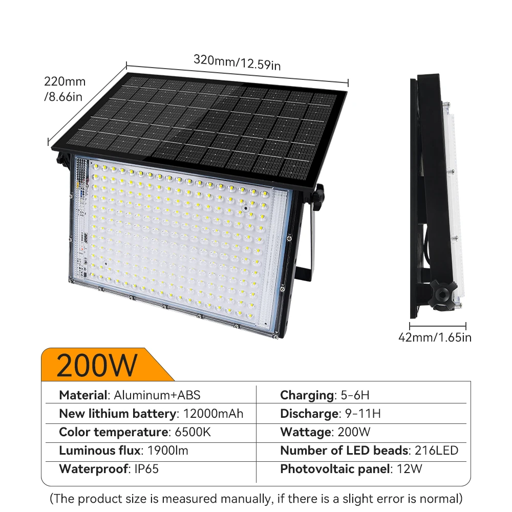 Imagem -02 - Led Solar Floodlight Outdoor Lights Luz de Acampamento Portátil Luz Solar Luz de Parede para Quintal Jardim Shed