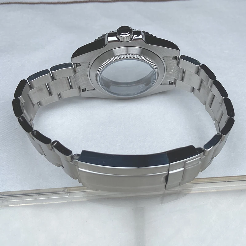 40mm NH35 Uhrengehäuse 316 Edelstahl-Uhrenarmband Saphirglas für Seiko NH35 NH34 NH36 NH38 Miyota 8215 Uhrwerk 28,5mm Zifferblatt – Detail 12