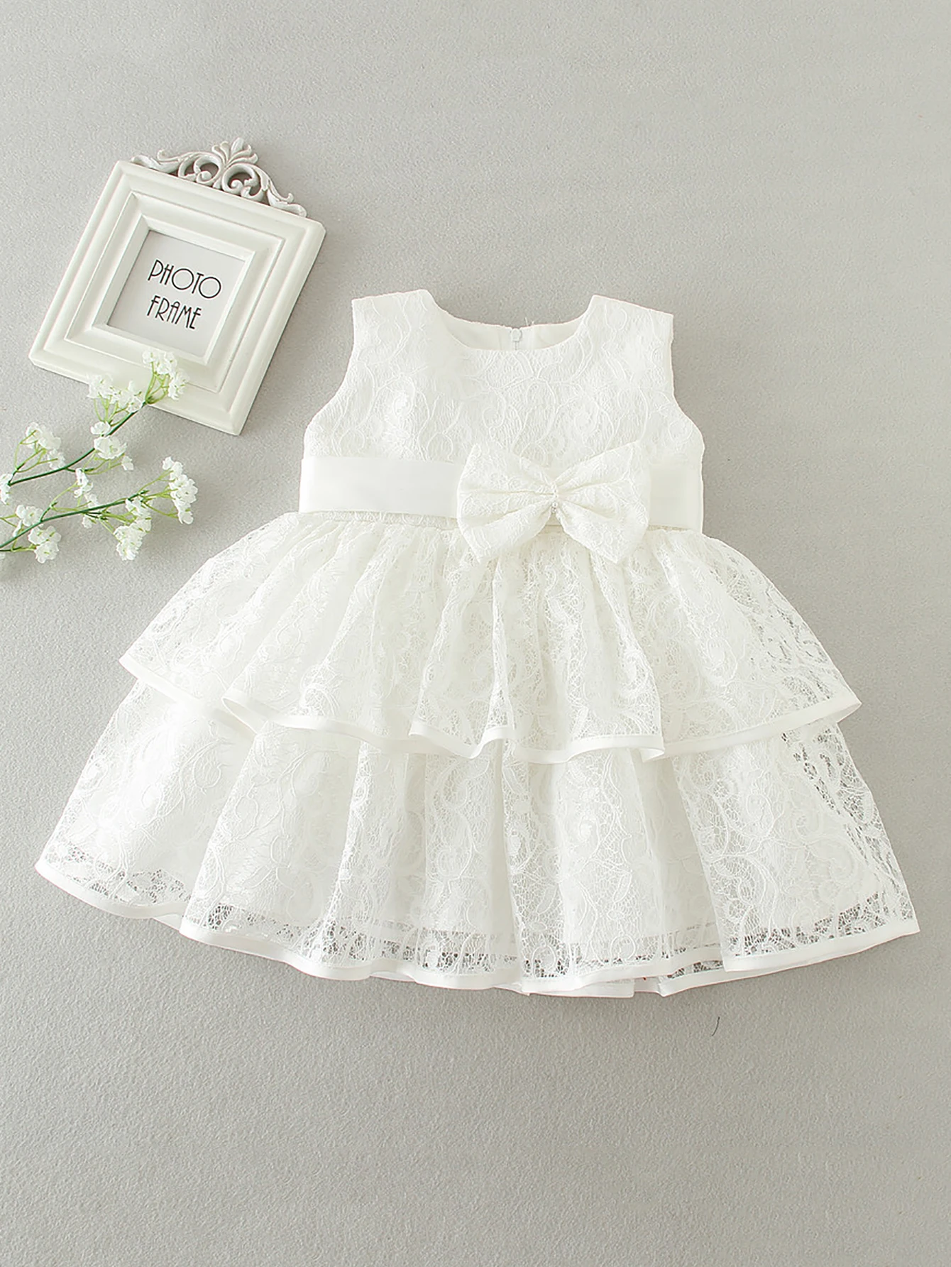 Baby Christening Dress Wholesale Beautiful Design Formal Sleeveless Baby Birthday Evening Party Princess Dresses