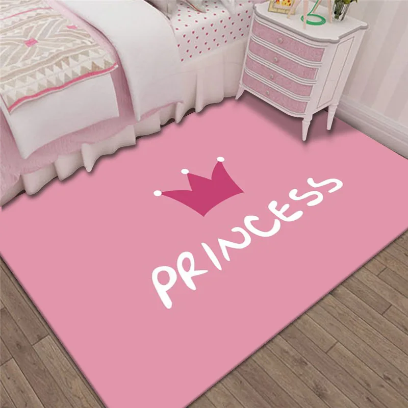 Cute Pink Unicorn Carpet Home Living Room Bedroom Area Floor Mats Children\'s Play Floor Mats Balcony Bathroom Non-slip FloorMats