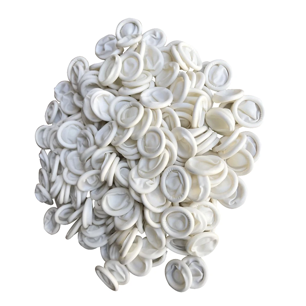 

830 Pcs Disposable Fingerstall Cots for Painting Fingertip Sleeve Protector Medium Size Protective Small Gloves