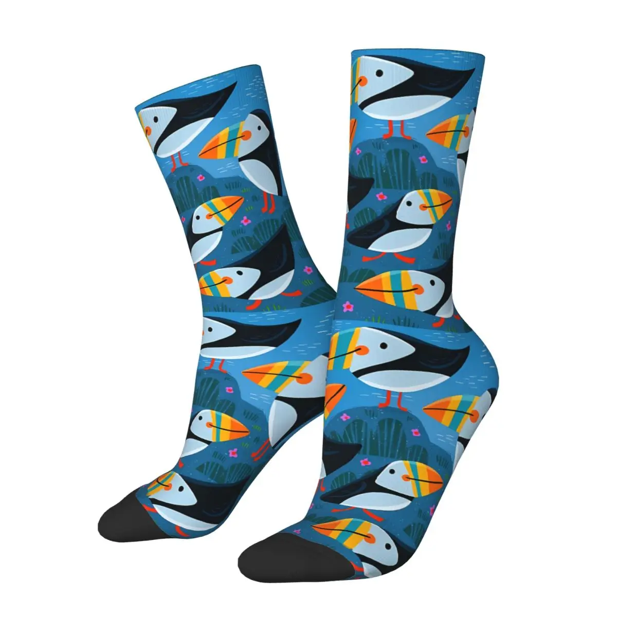 Puffins Sock Estampado Homem Poliéster