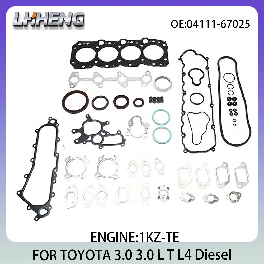 

Engine Rebuilding Kits For TOYOTA 4 RUNNER GRAANVIA HIACE HILUX LAND CRUISER 04111-67025 1KZ-TE 3.0L 3.0 L T L4 Diesel 1993-2009