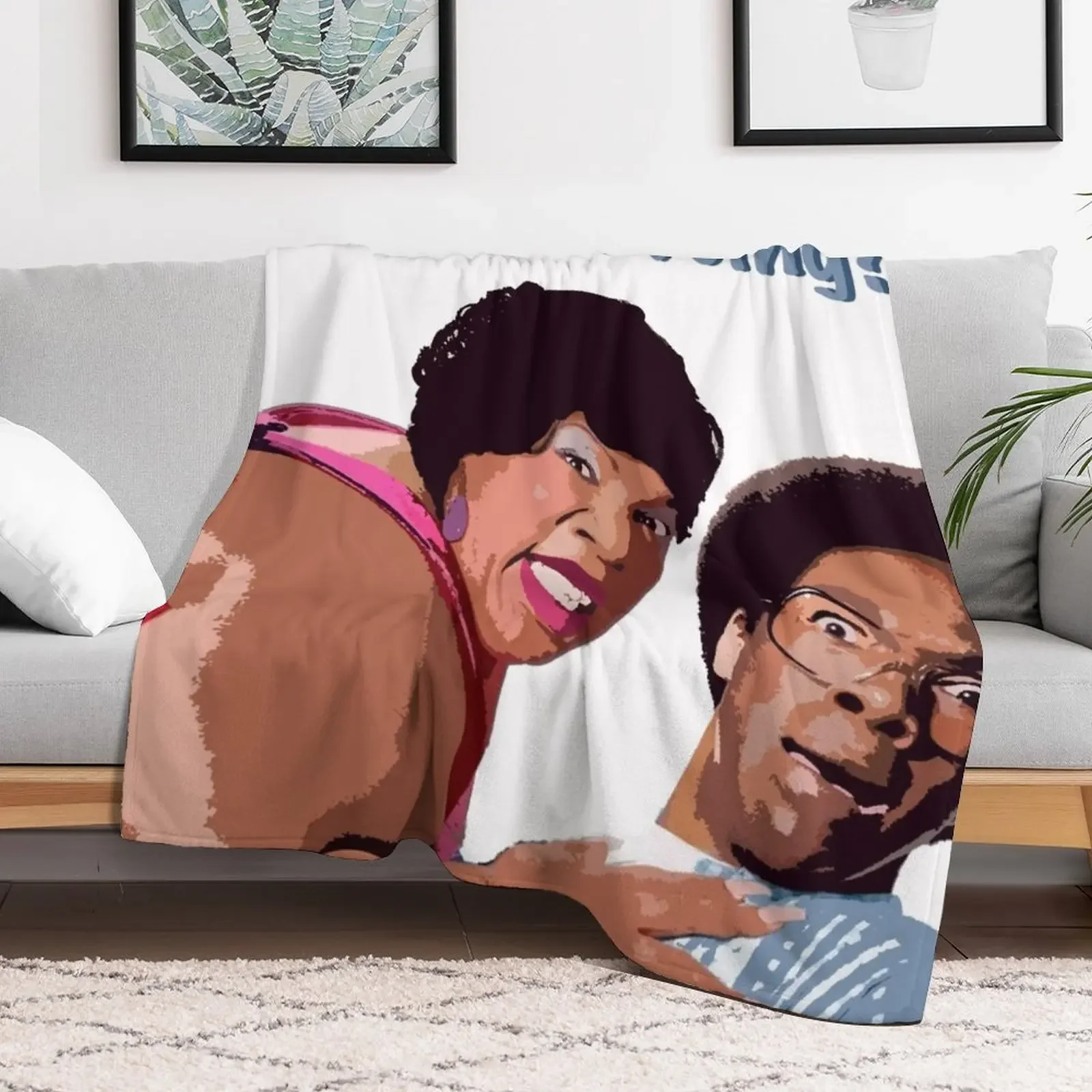 Norbit - HOW YOU DOING Throw Blanket valentine gift ideas Sofa Throw Custom Bed linens Blankets