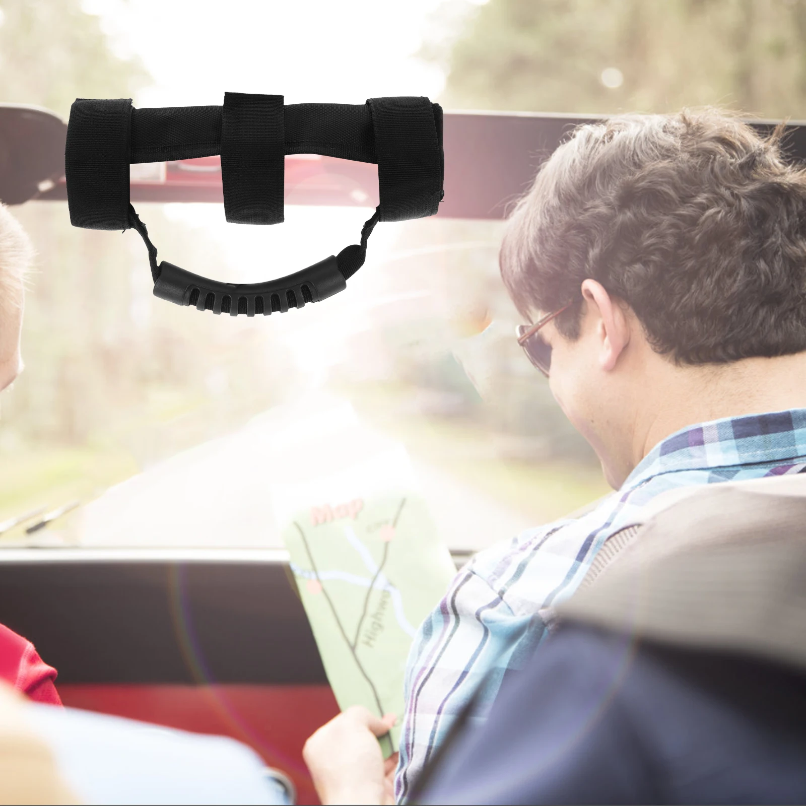 

Car Roof Tape Grab Handle Durable Comfortable Grip Easy Installation Vehicle Atv Car Interior Accessory Rope Handle