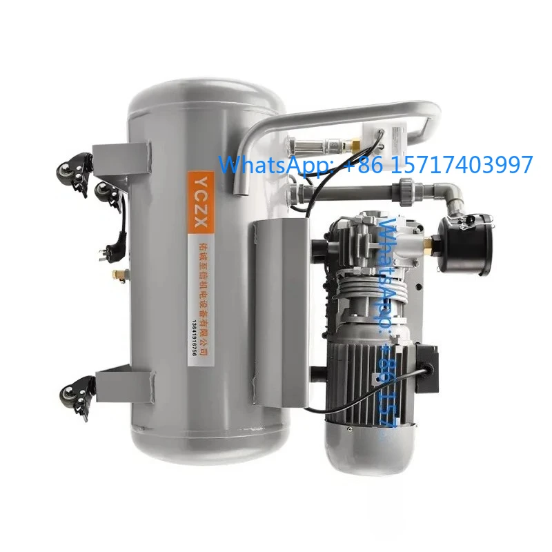 20m3/H 100KPa 220V 900W rotary vane pump set air compressor pump head with 40L air storage tank